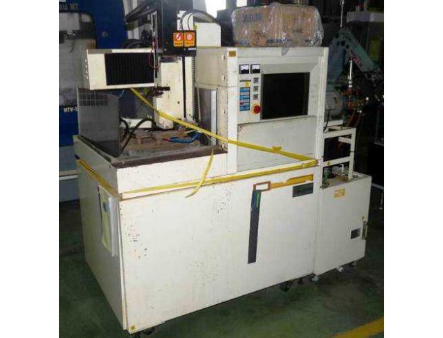 Model: KICN Year: 1993 Country of origin: Japan Work table size: 380x380 X axis travel: 200 mm Y axis travel: 300 mm Z axis travel: 300 mm Max output current: 4 A Machine weight: 2 ton Dimension (LxWxH): 1.2x0.9x2.1 m