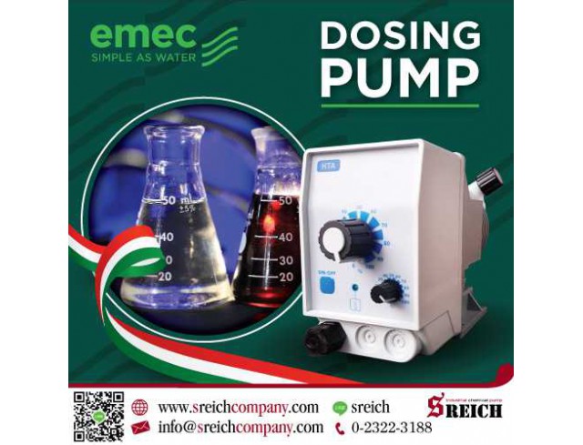 เครื่องหยดสารเคมีอัตโนมัติ หน้าจอดิจิตอล Smart digital dosing pump EMEC