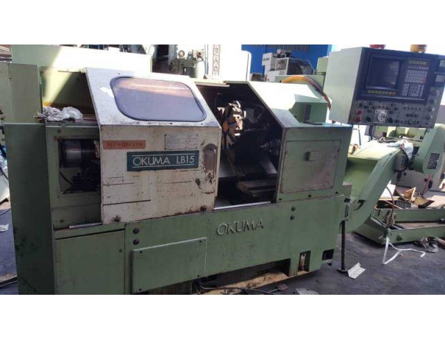  "Okuma" Cnc lathe  Model  LB-15 Year 1985 Control  OSP 5000L-G With Tail Stock And Chip Conveyor (โทร) 0827867706  (line) yoye529 http://line.me/ti/p/3xwsszt9bo https://www.facebook.com/profile.php?id=100014931816409