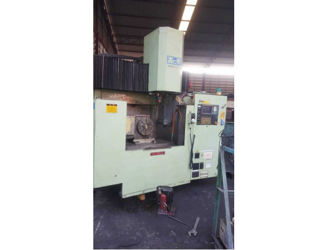 "Ikegai" 4 Axis Vertical Machining Center Model  TV-5  Year 1990 Control  Fanuc  OM   Work table size 1,100x510 mm X axis travel  1,000 mm Y axis travel  510 mm Z axis travel  520 mm Spindle    Bt-50 Spindle speed  40~4,000rpm 