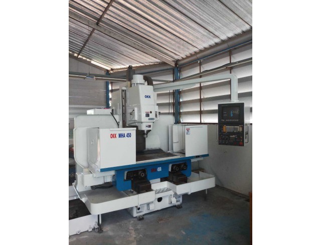 Okk" Nc Milling Year 1990 Model MHA 450V Control Mitsubishi Meldas320M Work table size: 1,200x450 mm Okk" Nc Milling Year 1990 Model MHA 450V Control Mitsubishi Meldas320M Work table size: 1,200x450 mm