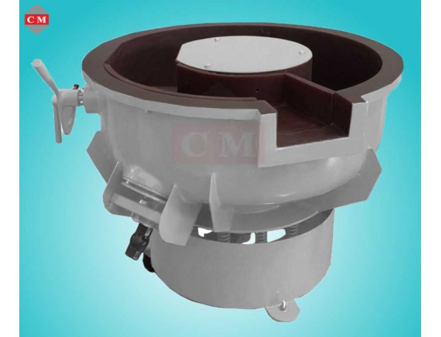 เครื่องขัดผิวโลหะแบบเขย่า (มีสะพานแยกชิ้นงาน) (Vibratory finishing machine with Separator) เครื่องขัดผิวโลหะแบบเขย่า (มีสะพานแยกชิ้นงาน) (Vibratory finishing machine with Separator)