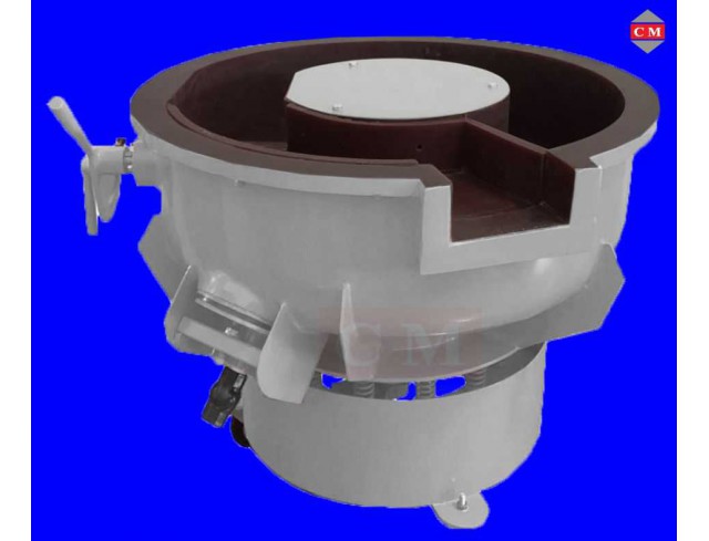 เครื่องขัดผิวโลหะแบบเขย่า (มีสะพานแยกชิ้นงาน) (Vibratory finishing machine with Separator) เครื่องขัดผิวโลหะแบบเขย่า (มีสะพานแยกชิ้นงาน) (Vibratory finishing machine with Separator)