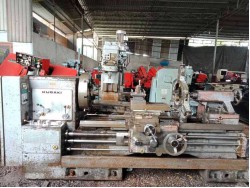 เครื่องกลึงหัวจับ 600 มม กลังได้ยาว 1500 มม Kuraki lathe