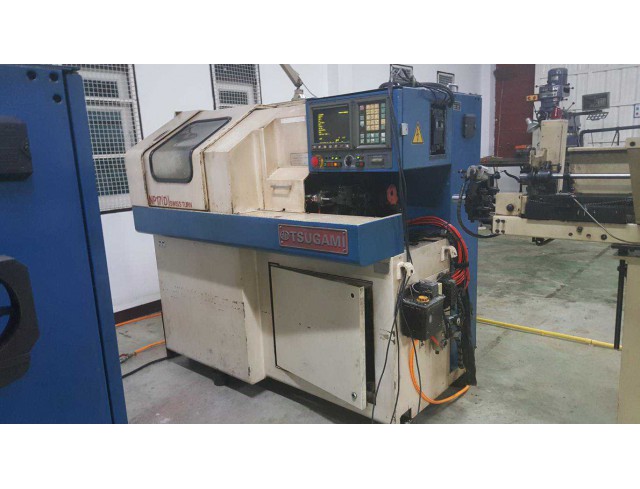 ขายเครื่องกลึง CNC Lathe มือ2 Swiss type TSUGAMI NP17-D พร้อม barfeed เจ้าของขายเอง