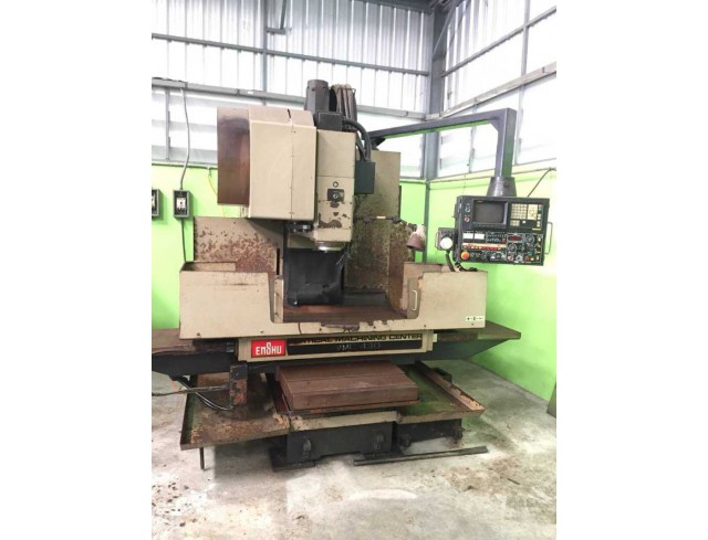 "ENSHU" VMC-430 Machining center  Year 1986 Control Fanuc 11m BT-40  20-AYC Spindle 4,000rpm Table Size 1100x420mm Stroke X800mm Y400mm Z500mm 