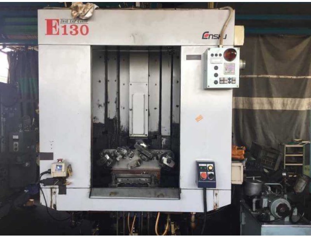 "Enshu" Cnc Tap/Drill Model : E130 Controller : Fanuc 21iM 2 Pallet Changer Table Size : 600mm x 350mm Stroke : X400mm Y300mm Z300mm BT-30    (โทร) 0827867706 (line) yoye529