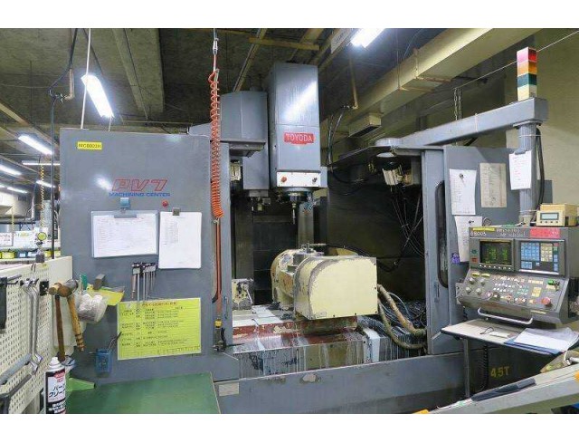"Toyoda" Cnc Machining Center 5 Axis Model  PV-7 Control  Fanuc 15M Work table size  1,400x660 mm 