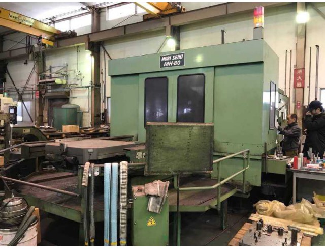  "Mori Seiki" Cnc Horizontal Model: MH-80 Control  Fanuc  11M Work table size: 800x800 mm 