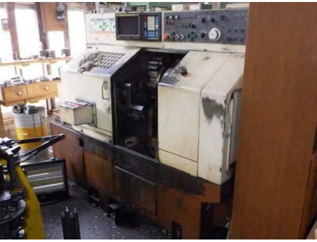 Nakamura" Cnc Lathe Model: TMC-20 Year 1986 Control  Fanuc  OT With Tail Stock 