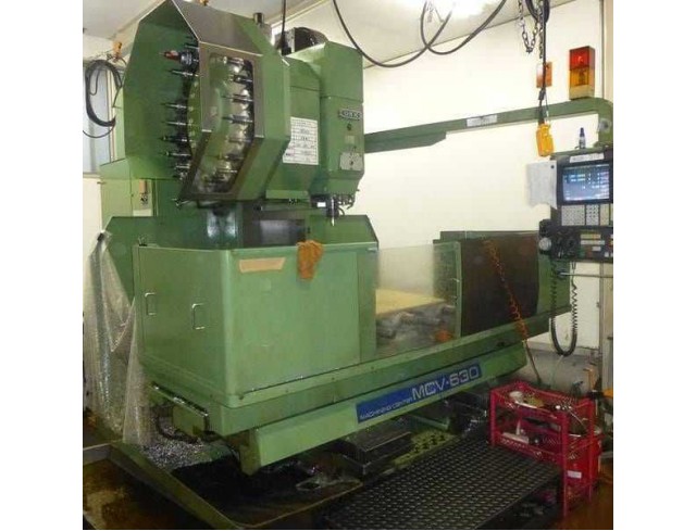  "Okk" Cnc Machining Center Model  MCV630 Year 1987 Control  OKK Mitsubishi (meldas330M) Work table size  1,600x660 mm 