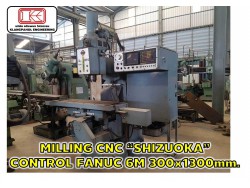  MILLING CNC “SHIZUOKA” CONTROL FANUC 6M 300x1300mm. ชมเครื่องจักร โฟล์คลิฟท์ รอก นับ1,000รายการจากญี่ปุ่นwww.paholgroup.com