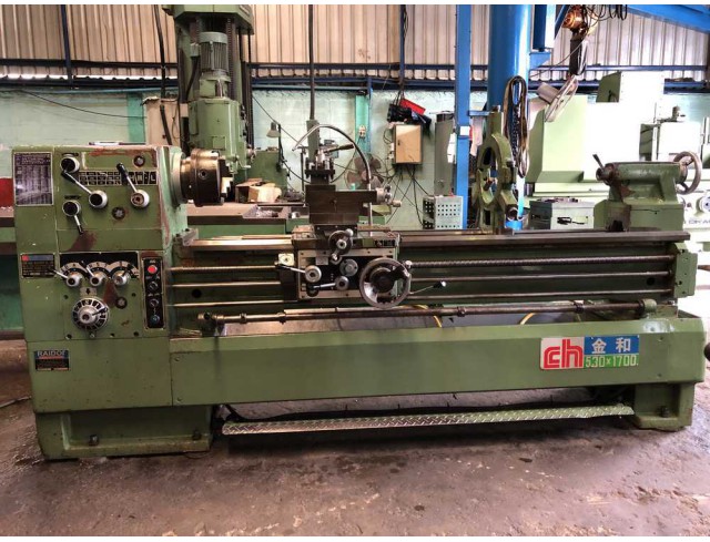 ขายเครื่องกลึงจิ้นเหอ ไต้หวัน 530x1700mm. 4เพลา ปี 2009 ราคา 235,000 บาท