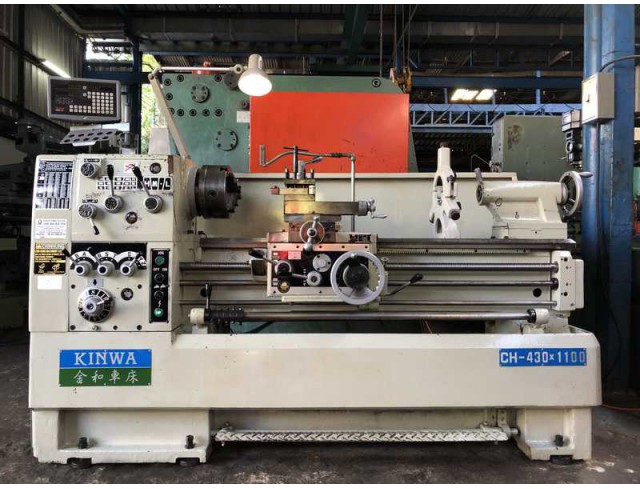 ขายเครื่องกลึง KINWA ไต้หวัน ปี 2012 ขนาด 430x1100mm. 4เพลาตัด กลึงเกยวนิ้วมิลไม่เปลี่ยนเฟือง ราคา 225,000 บาท