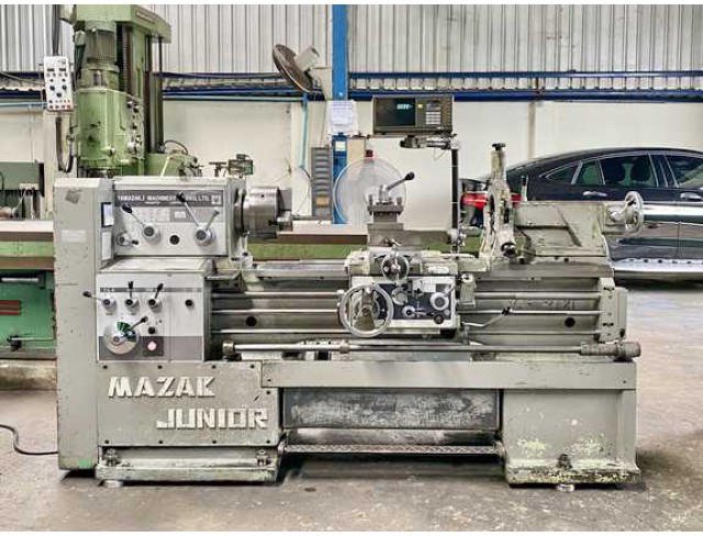 ขายเครื่องกลึง MAZAK JUNIOR เครื่องนำเข้า นิ้วมิลในตัว รู 2" ลีเนียร์แกนX ราคา 179,000 บาท