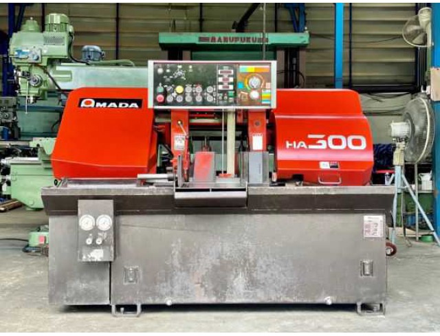ขายเครื่องเลื่อยสายพาน AMADA HA-300 เครื่องนำเข้า ปี 1992 ออโตส่งงาน ราคา 225,000 บาท