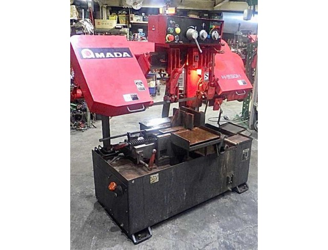 ขายเครื่องเลื่อยสายพาน AMADA H-250H เครื่องนำเข้า ตัดโต 250mm. ราคา 125,000 บาท