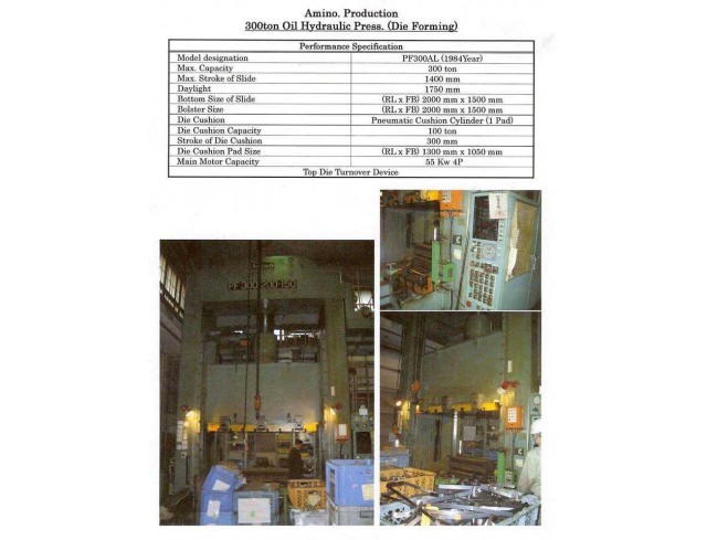 press machine amino 300ton