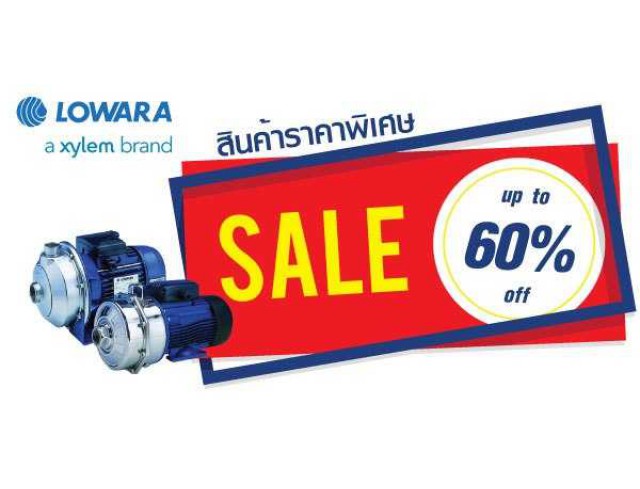 ปั๊มน้ำหอยโข่ง หัวปั๊มสแตนเลส ยี่ห้อ LOWARA 