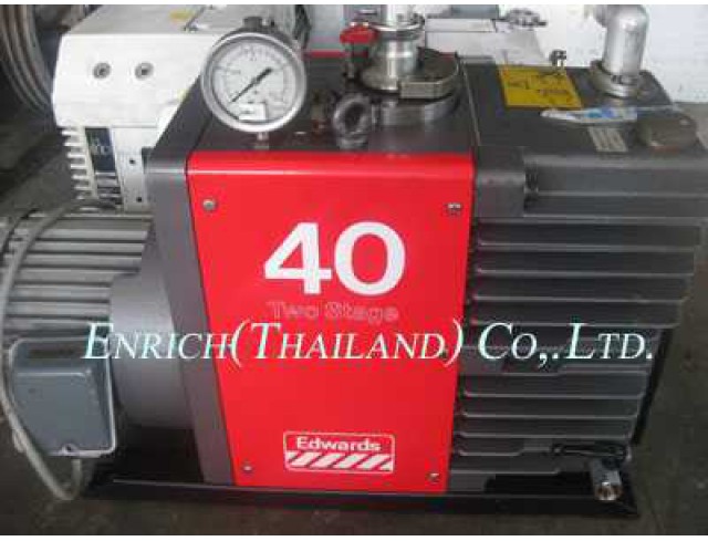 จำหน่ายปั๊มสุญญากาศมือสอง "EDWARDS" Two-stage Rotary Vane Vacuum Pump