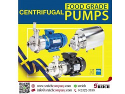 ปั๊มฟู้ดเกรด ปั๊มสำหรับกระบวนการผลิตอาหาร Centrifugal pump