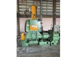 เครื่องผสมยาง ขนาด 55 ลิตร  - แบบเข้าหน้า ออกหลัง   - มอเตอร์ 100 แรงม้า : ผสมงานเนียน เร็ว