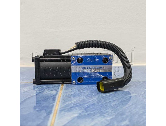 โซลินอยด์วาล์วไฟฟ้า สำหรับรถโฟล์คลิฟท์ SWM-G02-C4-DV24