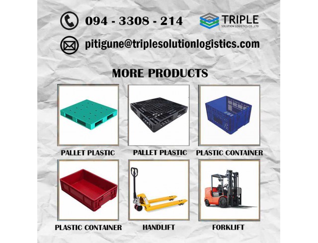 Plastic Pallet พลาสติกพาเลทวางสินค้าสำหรับการจัดเก็บสินค้าและขนส่ง