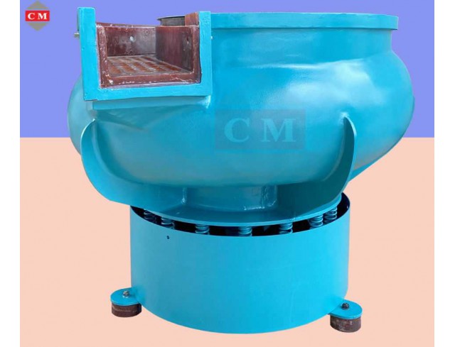 เครื่องขัดผิวโลหะแบบเขย่า (มีสะพานแยกชิ้นงาน) (Vibratory finishing machine with Separator)  
