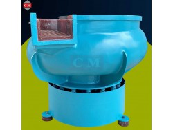 เครื่องขัดผิวโลหะแบบเขย่า (มีสะพานแยกชิ้นงาน) (Vibratory finishing machine with Separator) 