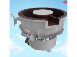 เครื่องขัดผิวโลหะแบบเขย่า (มีสะพานแยกชิ้นงาน) (Vibratory finishing machine with Separator) 