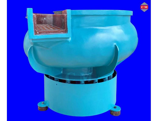  เครื่องขัดผิวโลหะแบบเขย่า (มีสะพานแยกชิ้นงาน) / Vibratory Finishing Machine