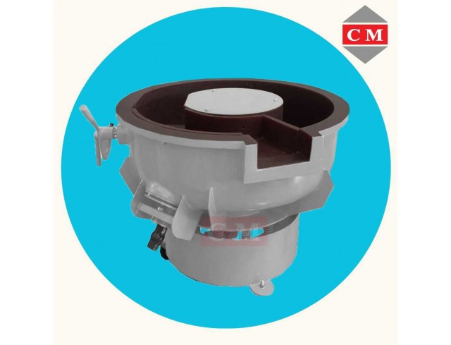  เครื่องขัดผิวโลหะแบบเขย่า (มีสะพานแยกชิ้นงาน) / Vibratory Finishing Machine