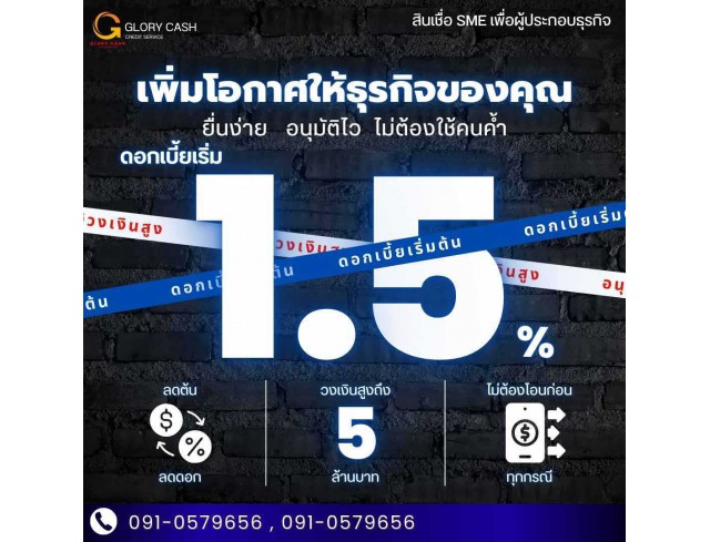 สินเชื่อสำหรับผู้ประกอบกิจการ