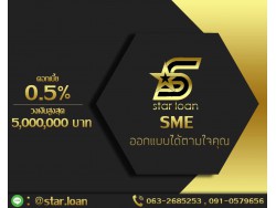 สินเชื่อเพื่อธุรกิจSMEดอกเบี้ยต่ำ STAR LOAN