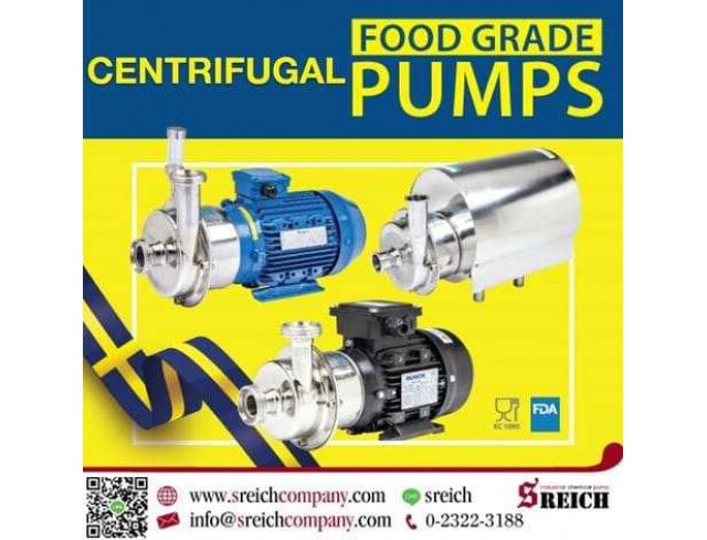 เครื่องดูดส่งอาหาร ปั๊มสแตนเลสสูบส่งของเหลว ปั๊มฟู้ดเกรด food grade pump
